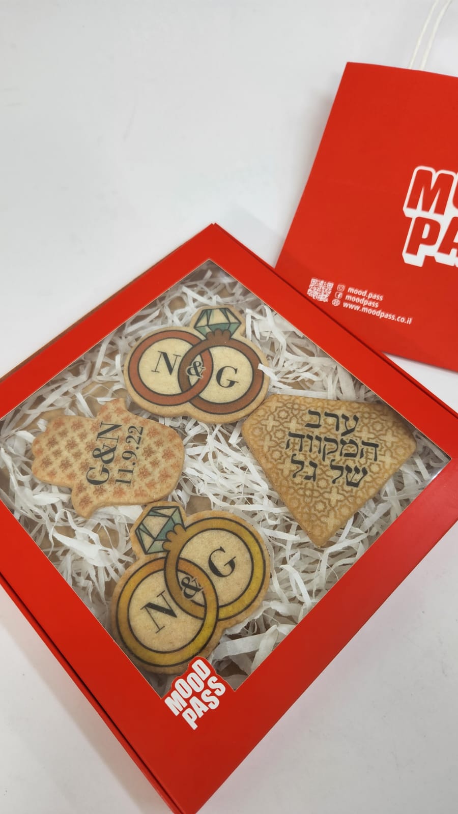 עוגיות בהדפסה ישירה עם לוגו